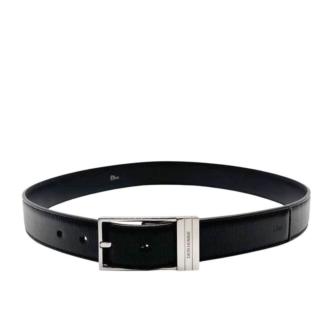 DIOR HOMME 12ss レザーベルト 80 DIOR HOMME ディオールオム メンズ ベルト ロゴバックル 80 レザー