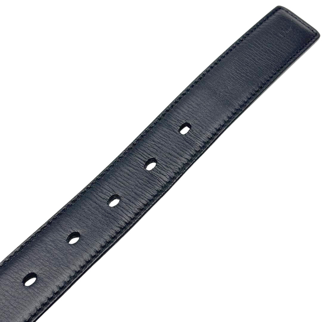 DIOR HOMME ディオールオム メンズ ベルト ロゴバックル 80 レザー