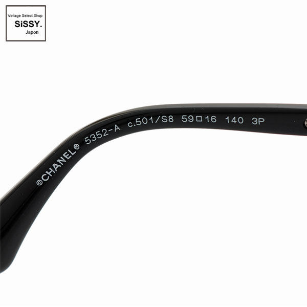 ■シャネル■ サングラス ブラック シルバー チェーン 5352-A 【CHANEL】
