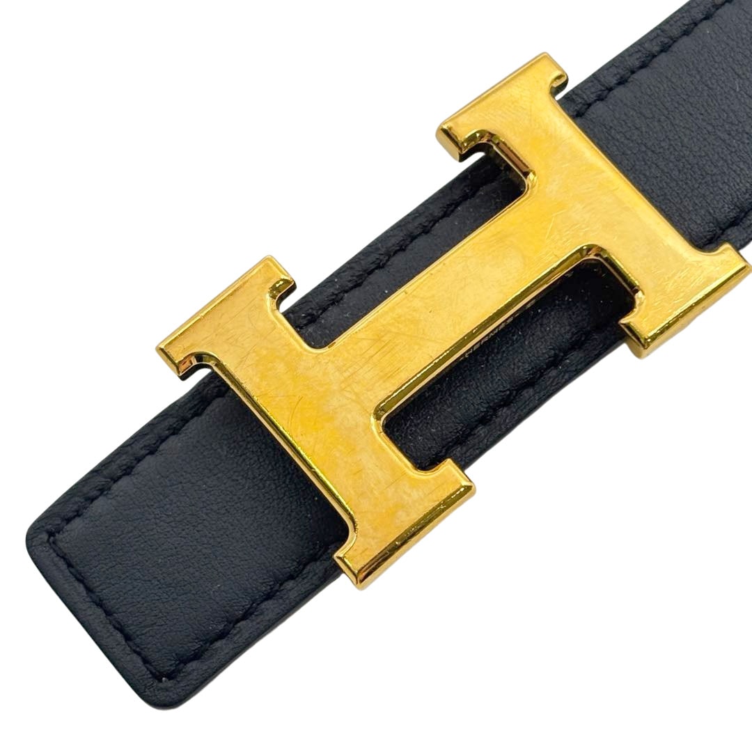 HERMES エルメス Hベルト ミニコンスタンス 75リバーシブル レザー