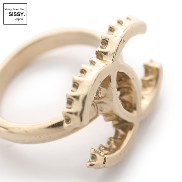 ■シャネル■ ココマーク リング 指輪 ゴールド A14K 約14号 【CHANEL】