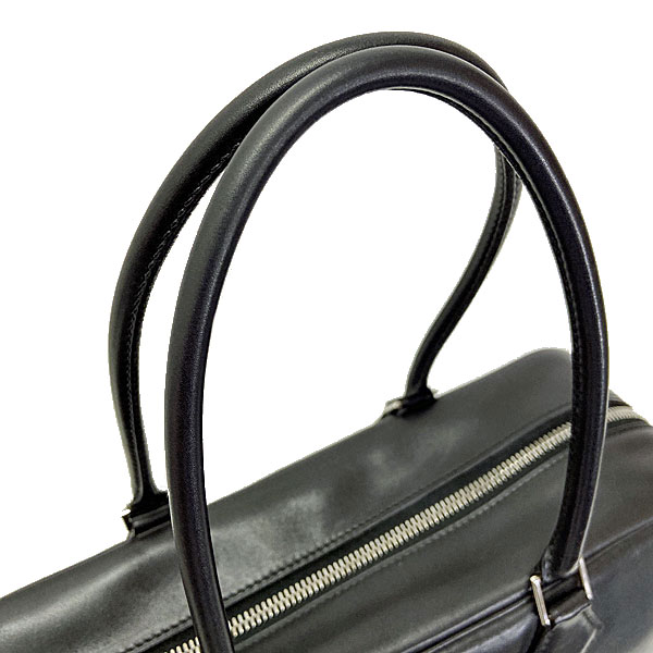 ■エルメス■ プリュム32 ハンドバッグ ボックスカーフ ブラック S金具 □B刻印(1998年頃製造) 【HERMES】