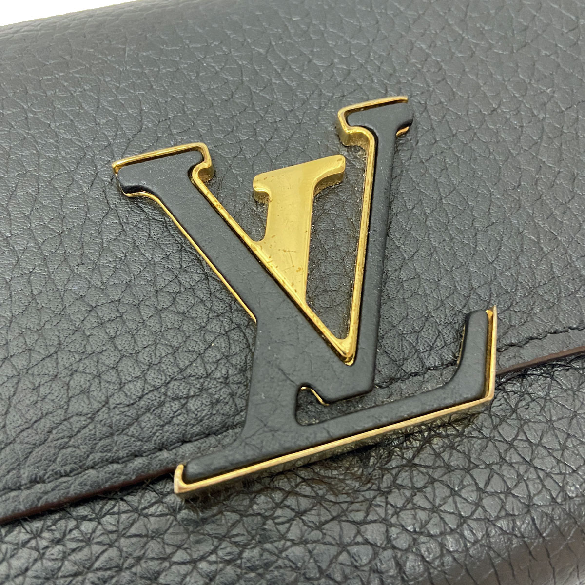 ■ルイヴィトン■ 二つ折り長財布 カプシーヌ トリヨンレザー ノワール M61248 【LOUIS VUITTON】