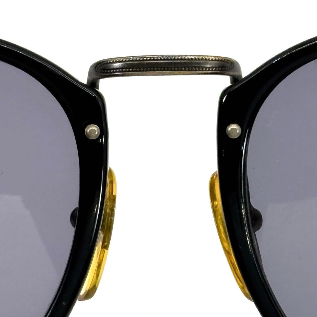 GIORGIO ARMANI ジョルジオアルマーニ ヴィンテージサングラス ウェリントン ブラック/アンティークゴールド