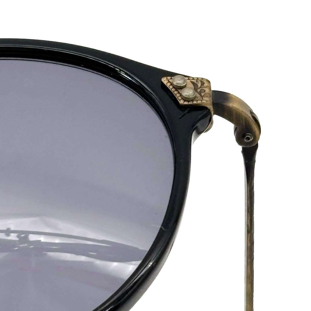 GIORGIO ARMANI ジョルジオアルマーニ ヴィンテージサングラス ウェリントン ブラック/アンティークゴールド