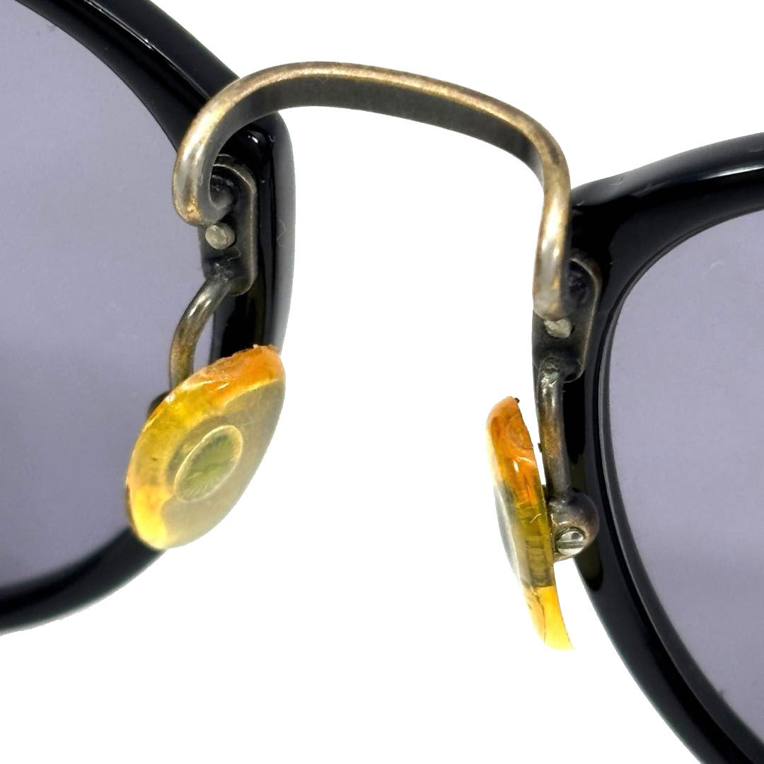 GIORGIO ARMANI ジョルジオアルマーニ ヴィンテージサングラス ウェリントン ブラック/アンティークゴールド