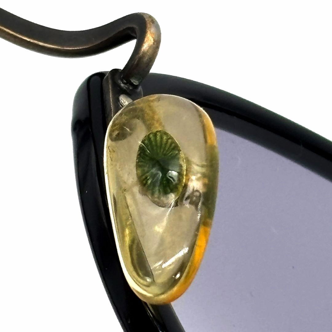 GIORGIO ARMANI ジョルジオアルマーニ ヴィンテージサングラス ウェリントン ブラック/アンティークゴールド