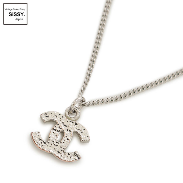 ■シャネル■ ココマーク ネックレス ラインストーン シルバー 06V 【CHANEL】