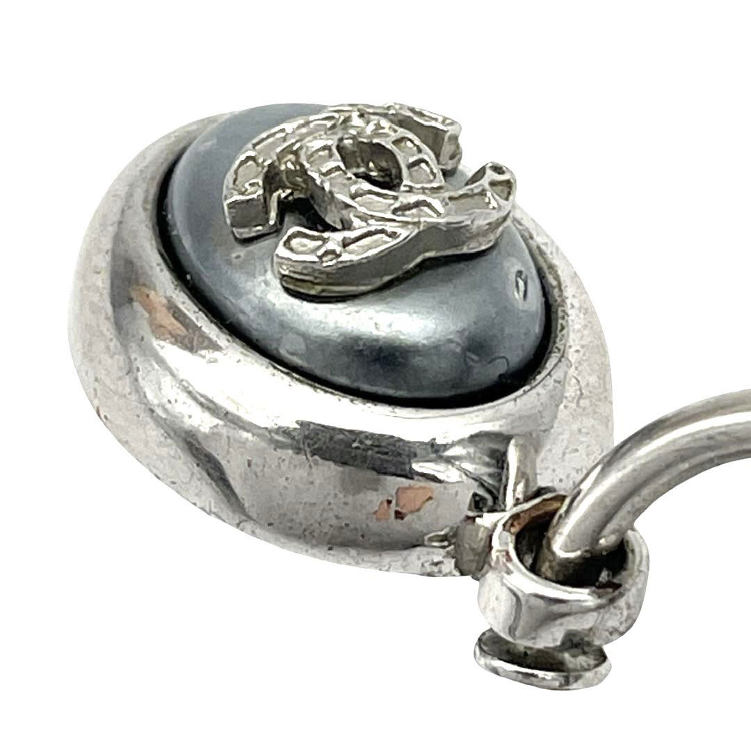 CHANEL シャネル フープピアス ココマーク フェイクパール