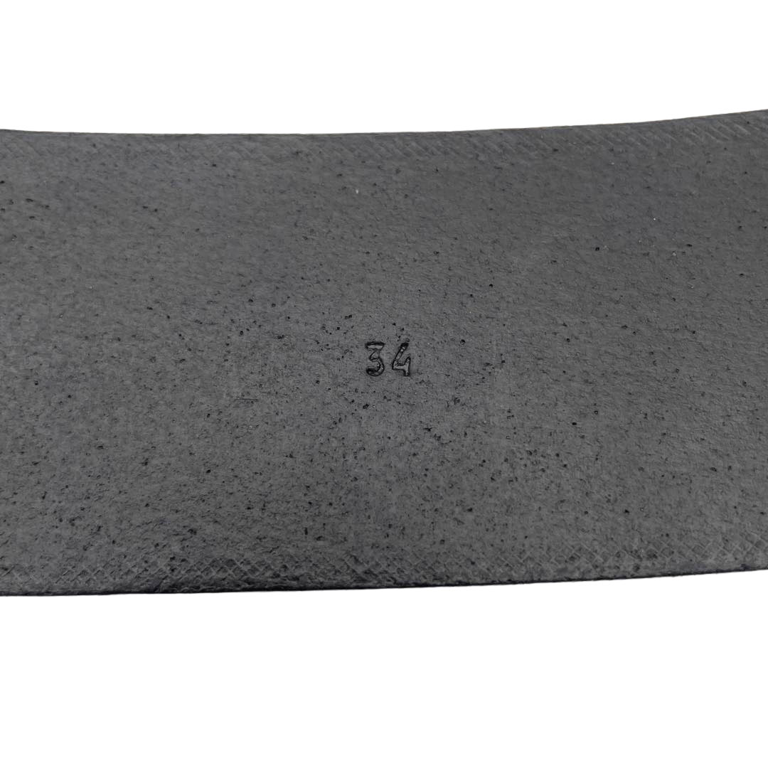 JIL SANDER ジルサンダー レザーベルト 34(ドイツ) ブラック シルバー金具