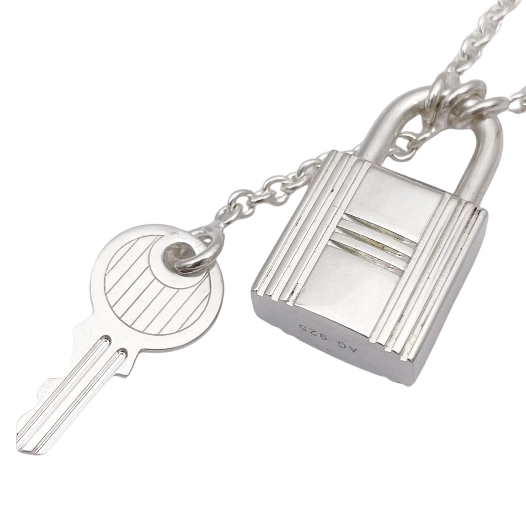 HERMES アミュレット カデナ&キー モチーフ ペンダントトップ 925 HERMES エルメス ネックレス カデナ＆キー ペンダント アミュレット