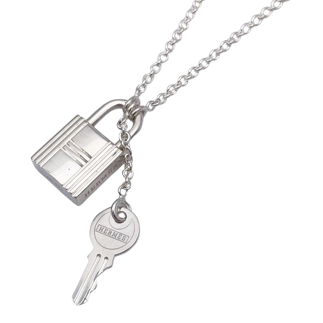 HERMES エルメス アミュレット ケリー シルバーネックレス HERMES エルメス ネックレス カデナ&キー ペンダント