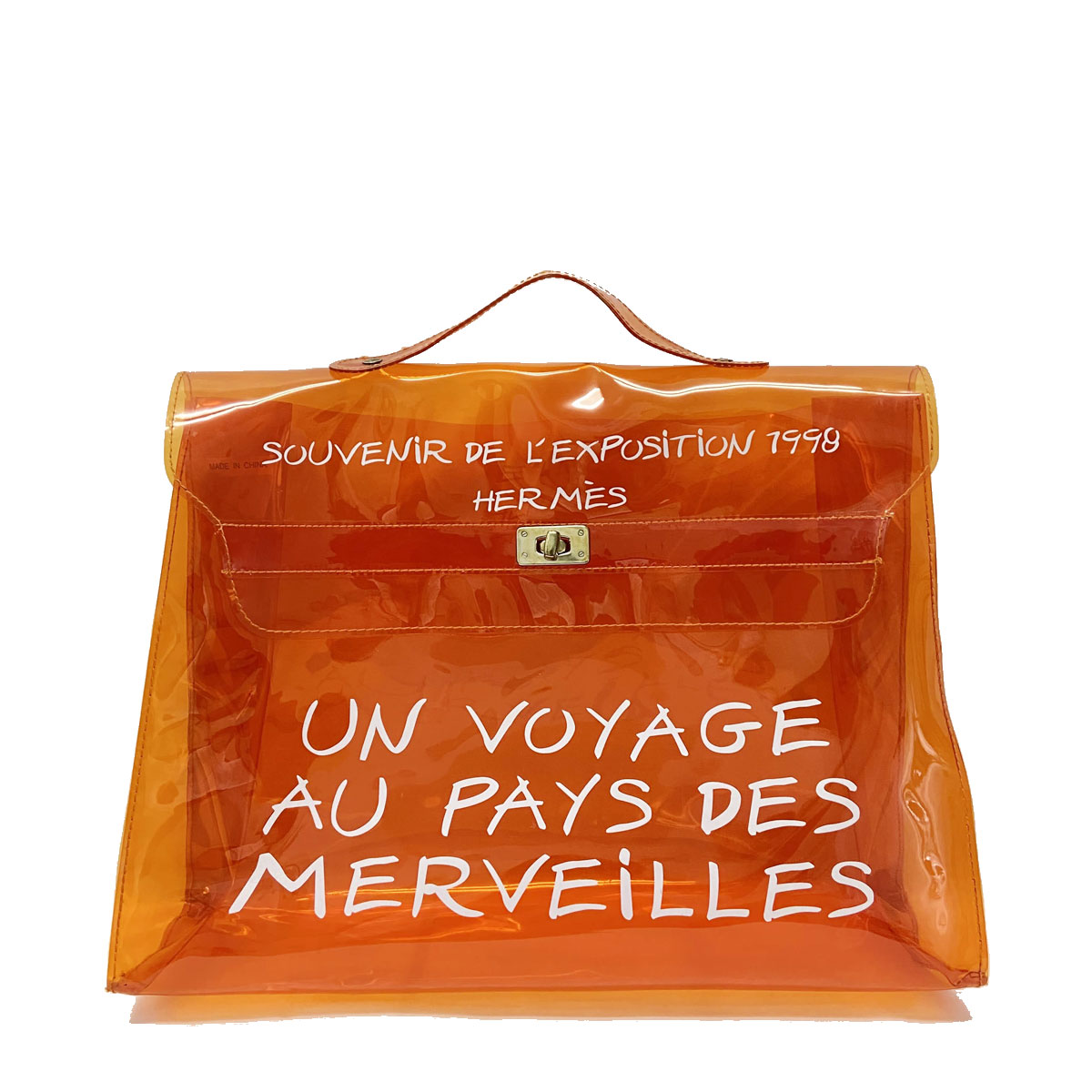 Hermes エルメス ビニールケリー クリア ハンドバッグ ハンドバッグ ...