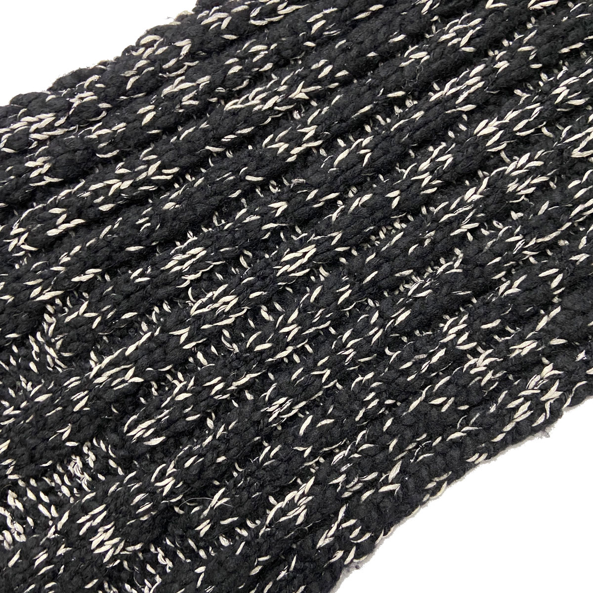 CHANEL シャネル フリンジニット 編み込みマフラー ラインストーン  