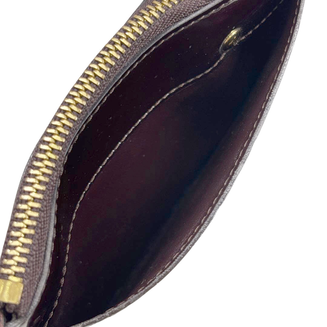 LOUIS VUITTON ルイヴィトン ポシェットクレNM コインケース モノグラム・ヴェルニ アマラント M93557