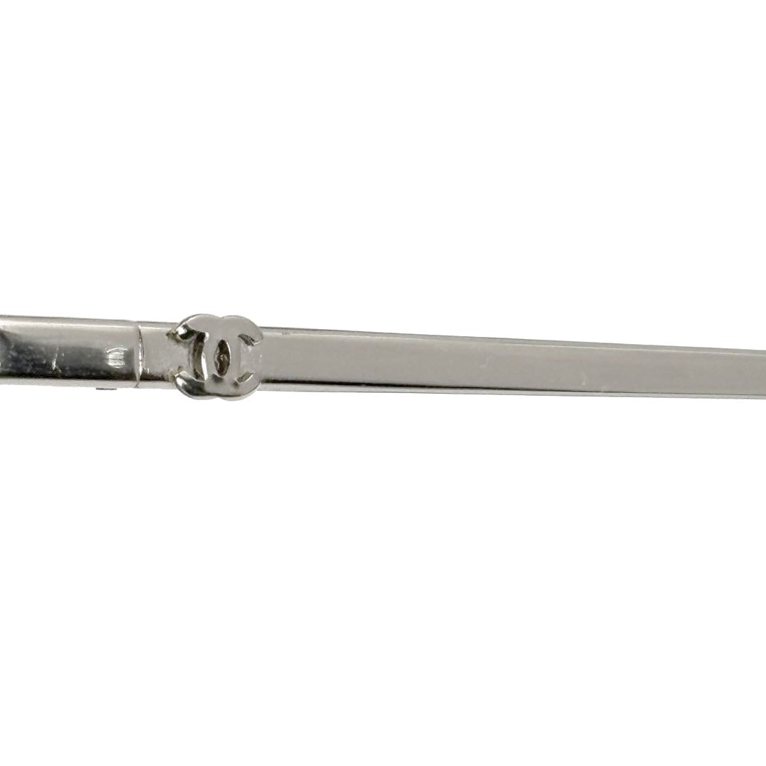 CHANEL シャネル サングラス オーバル ココマーク メタルフレーム シルバー 06934 45002