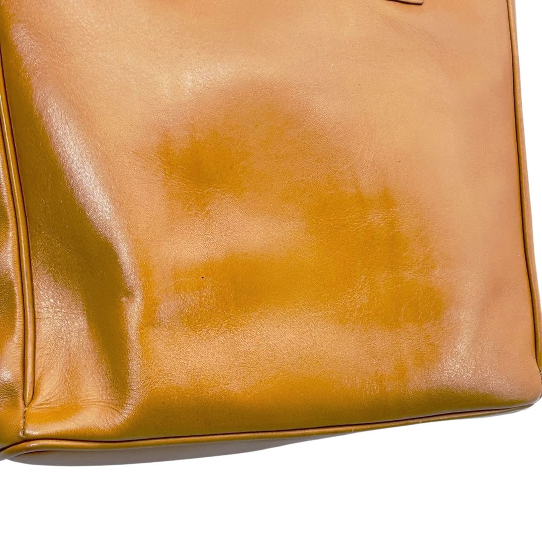 Christian Dior クリスチャンディオール 2WAYハンドバッグ カナージュ レザー キャメル ゴールド金具