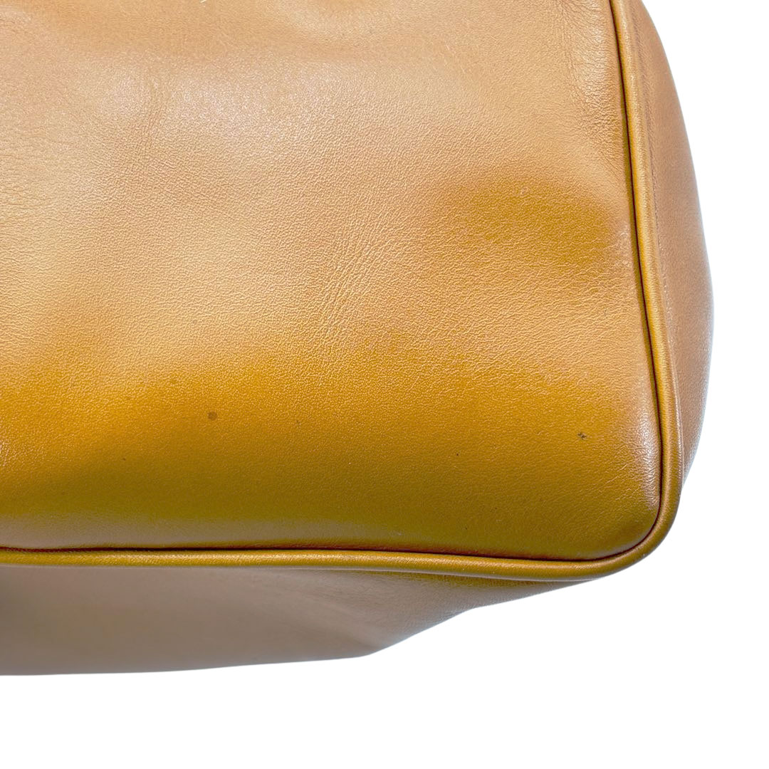 Christian Dior クリスチャンディオール 2WAYハンドバッグ カナージュ レザー キャメル ゴールド金具