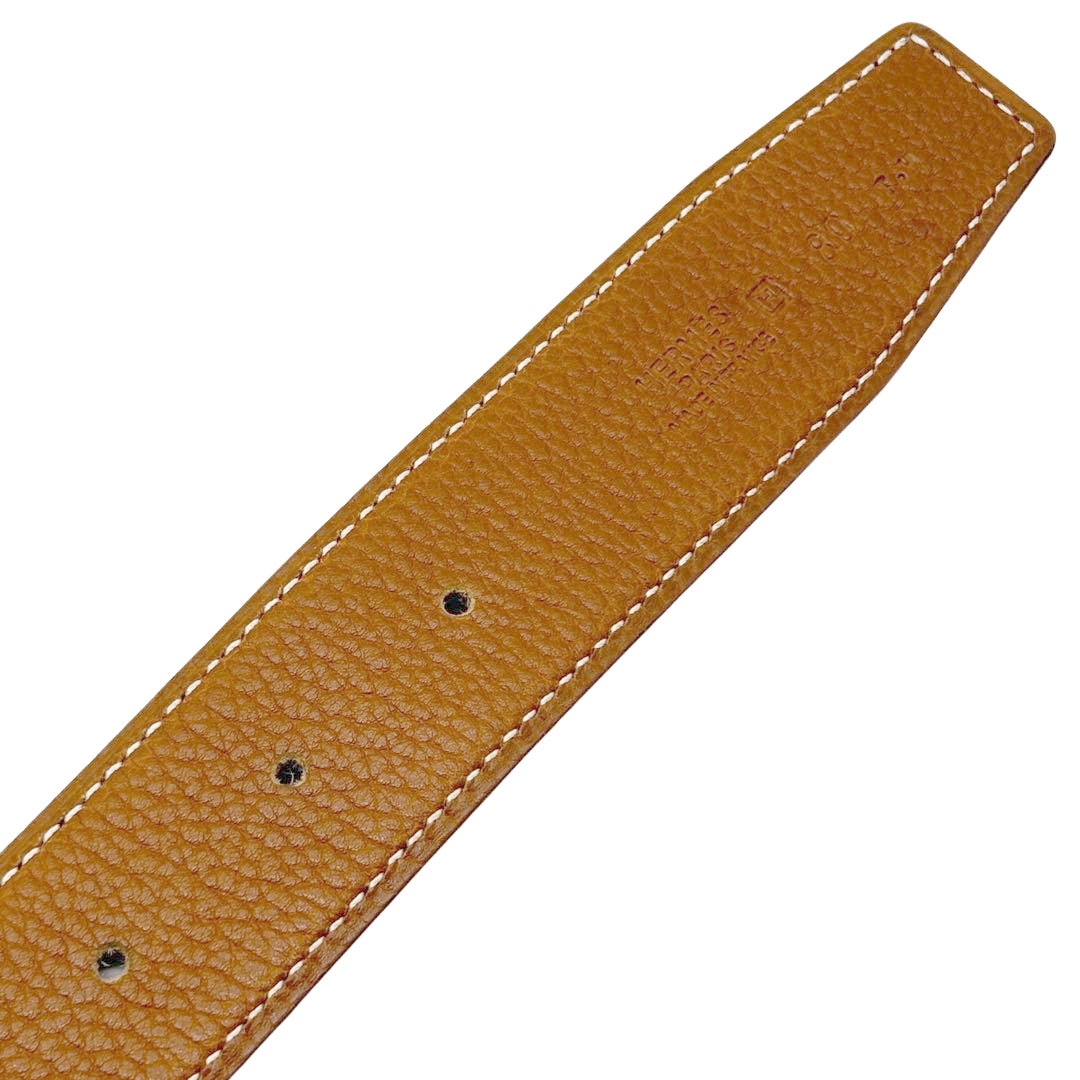 HERMES エルメス Hベルト コンスタンス マルトレ 80 リバーシブル ボックスカーフ/トリヨンクレマンス ブラック/ゴールド/シルバー金具 □H刻印