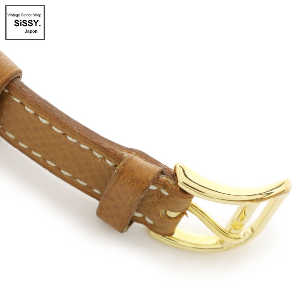 ■エルメス■ ケリーウォッチ レディース 腕時計 クオーツ GP レザー ゴールド 〇Y刻印 【HERMES】