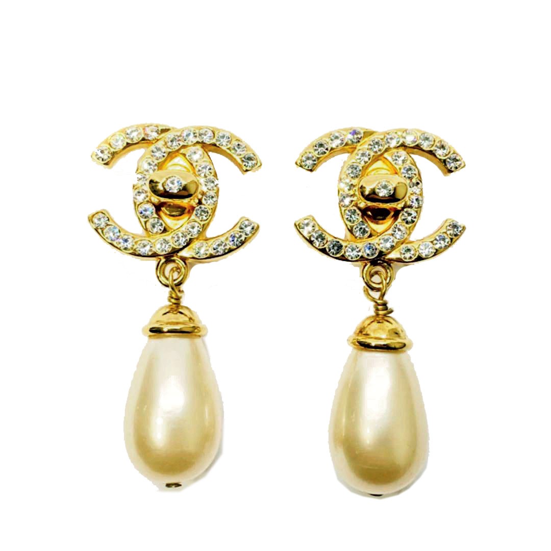 CHANEL シャネル イヤリング ターンロック フェイクパール