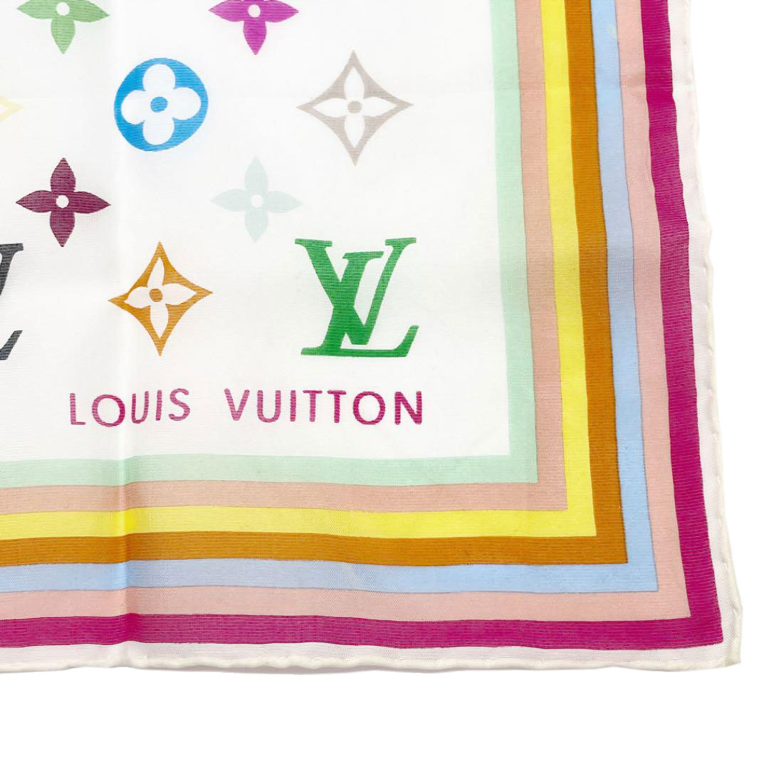 LOUISVUITTON ルイヴィトン スカーフ 約45cm モノグラムマルチ