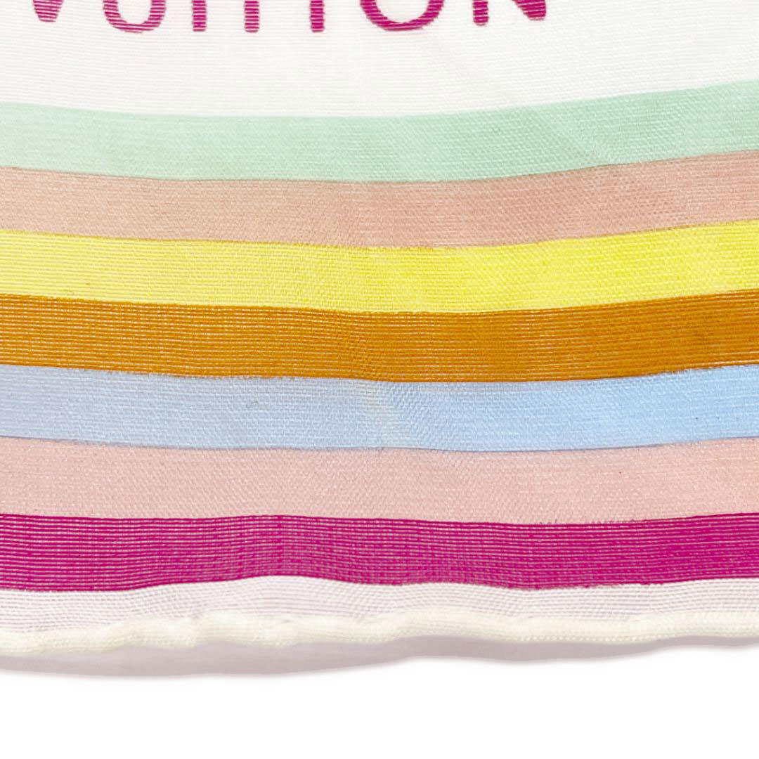 LOUISVUITTON ルイヴィトン スカーフ 約45cm モノグラムマルチカラー ホワイト M71913