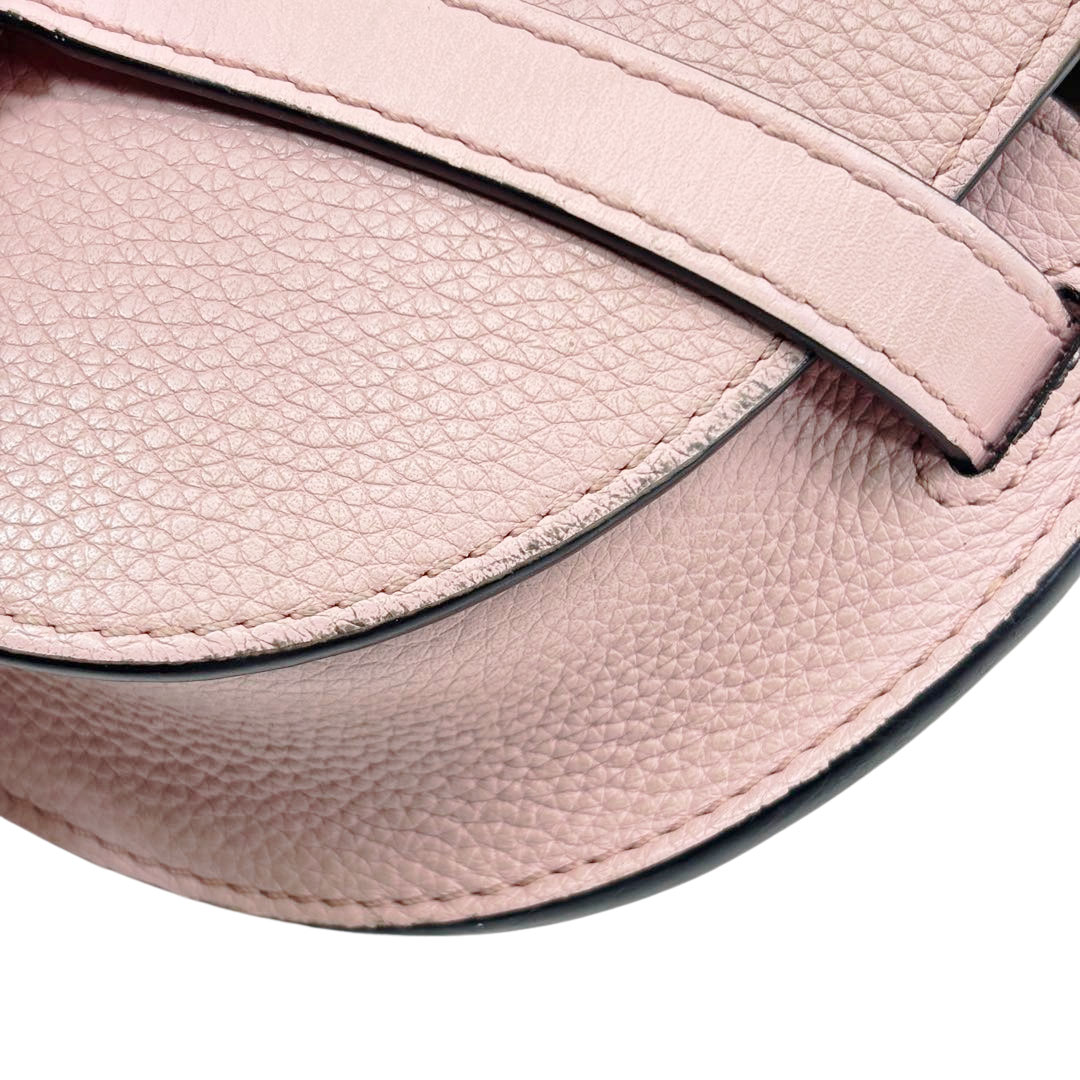 LOEWE ロエベ ゲートバッグ ミニ ショルダーバッグ レザー ライトピンク 321.12.U62