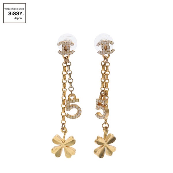 シャネル　ピアス　クローバーモチーフ 上品な輝き* 【CHANEL】クローバーモチーフ ピアス