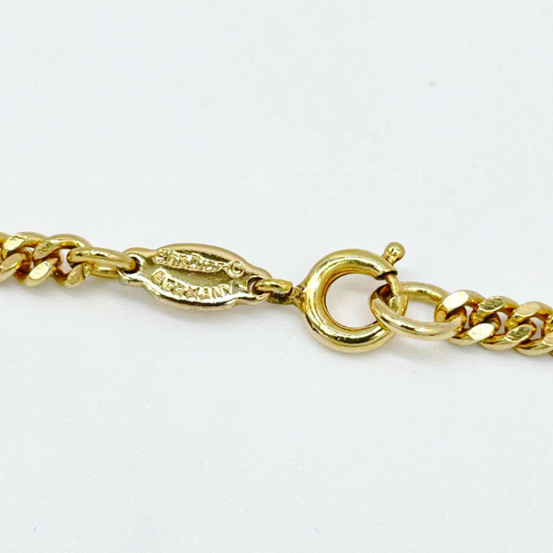 Christian Dior クリスチャンディオール ロングネックレス CDロゴ ゴールド