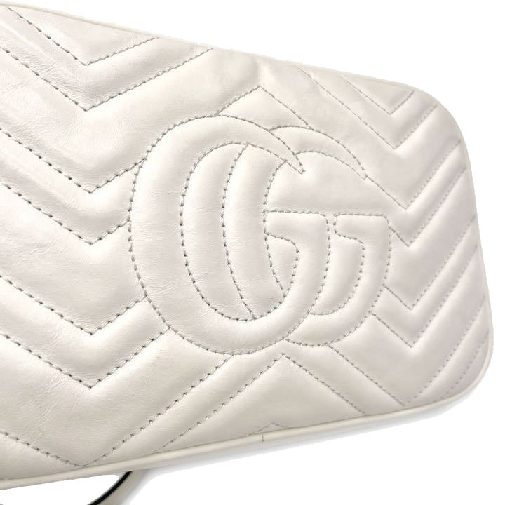 GUCCI グッチ GGマーモント スモールショルダーバッグ レザー