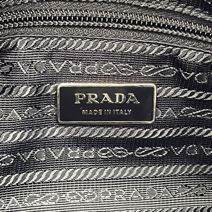 PRADA プラダ 斜め掛けショルダーバッグ ナイロン レザー ブラック BT0166