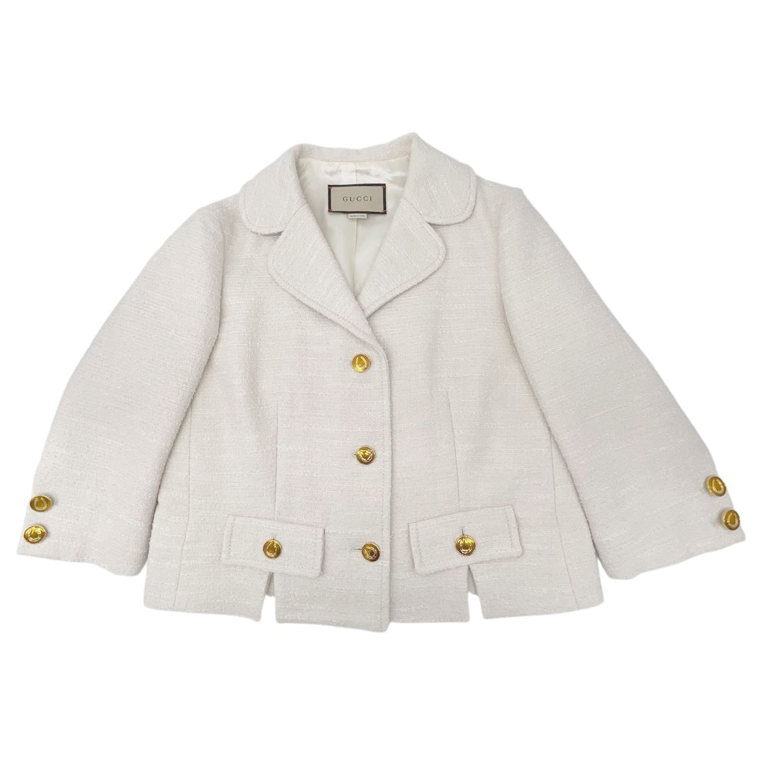 【GUCCI】ウールブークレ ジャケット GUCCI グッチ ファインブークレ ブレンド ジャケット ツイード