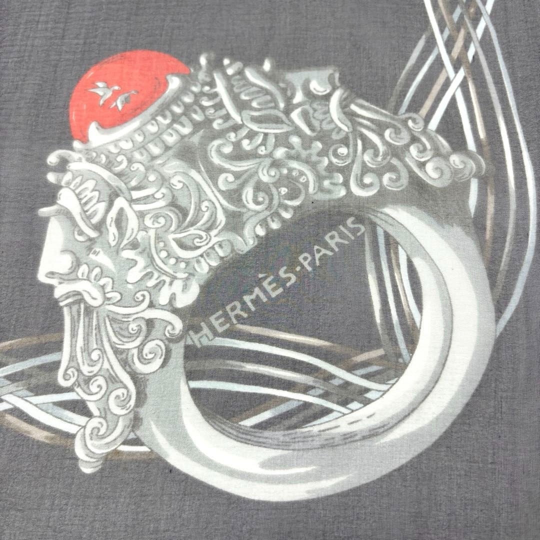 HERMES エルメス シフォンスカーフ カレジェアン シルクモスリン