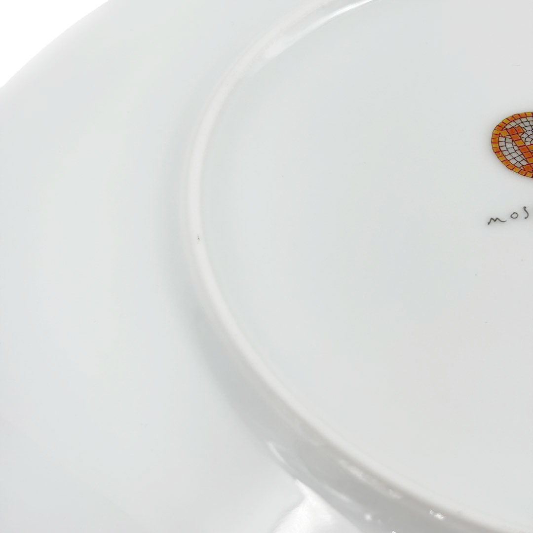 HERMES エルメス モザイク24 ヴァンキャトル デザートプレート 21cm ゴールド