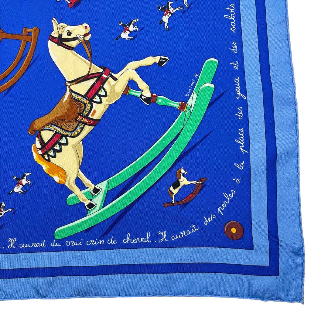 HERMES エルメス スカーフ カレ90 『Raconte moi le cheval(お馬の話を