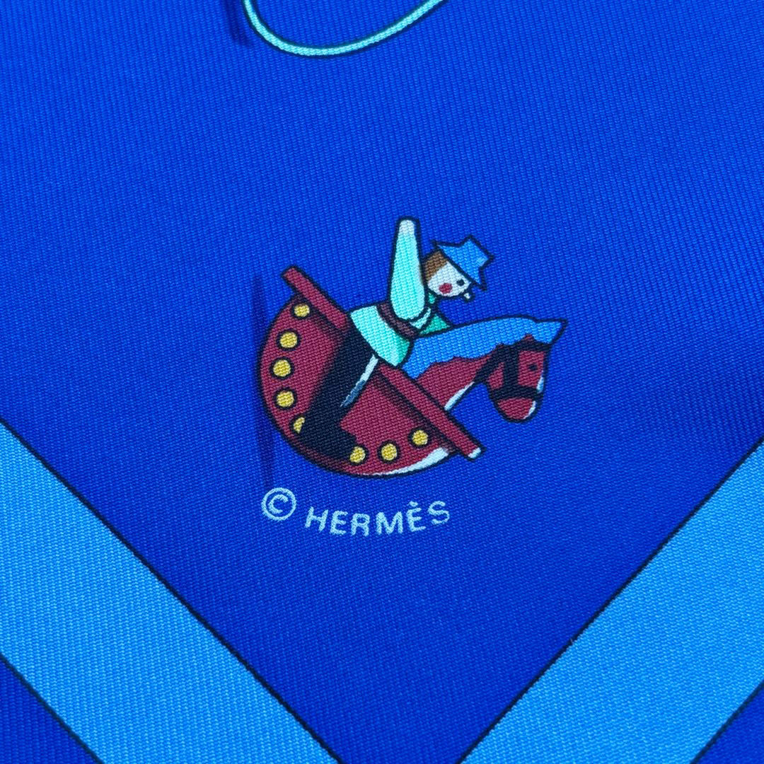 HERMES エルメス スカーフ カレ90 『Raconte moi le cheval(お馬の話を