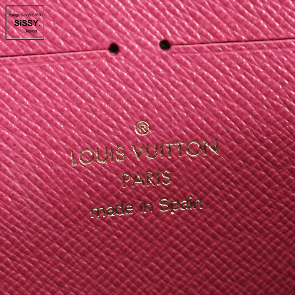 ■ルイ・ヴィトン■ モノグラム ポルトフォイユ クレマンス ラウンドファスナー 長財布 レザー ブラウン ホットピンク M64201 【LOUIS VUITTON】