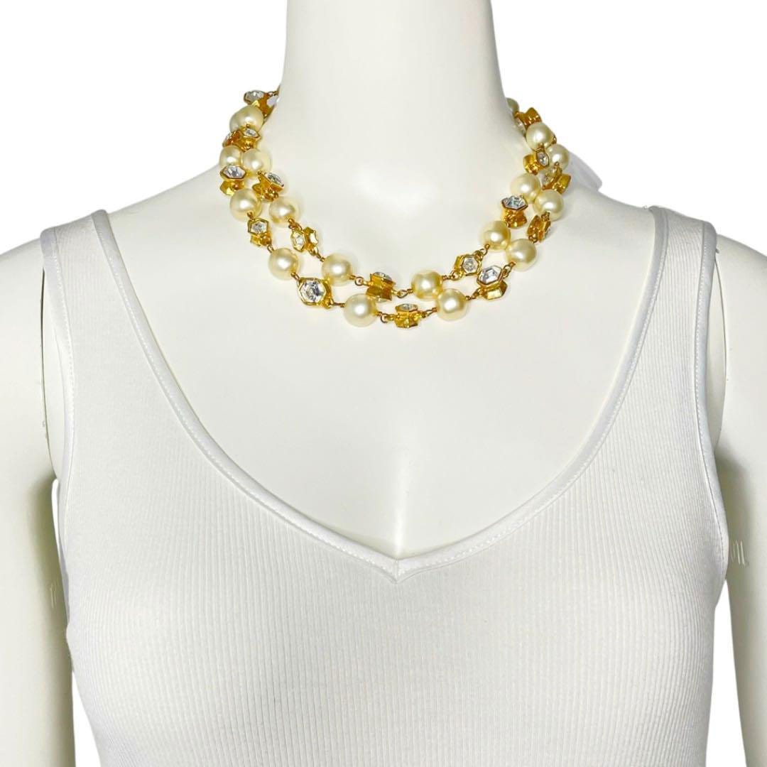 CHANEL フェイクパール ヴィンテージ ロングネックレス CHANEL シャネル ヴィンテージ ロングネックレス 1983