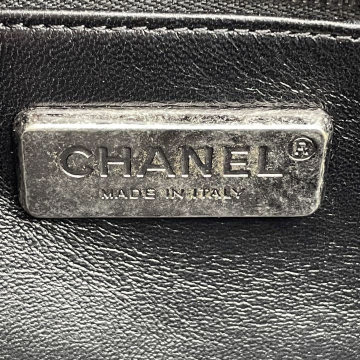 CHANEL シャネル ココハンドル 2WAYハンドバッグ パイソン ブラック いぶしシルバー金具 23番台