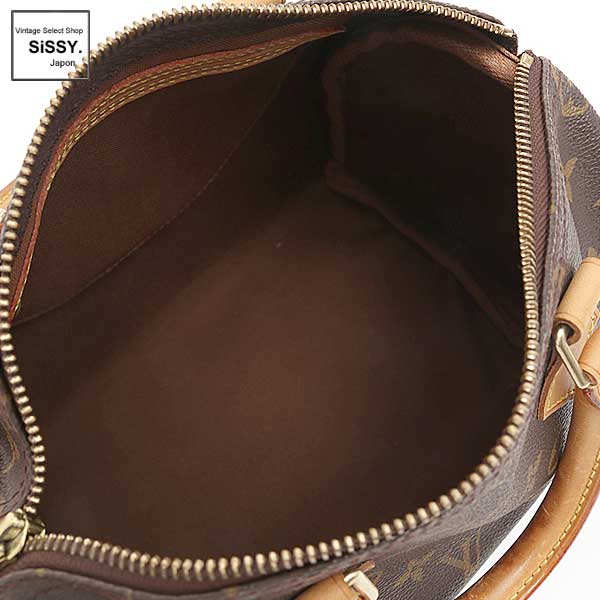 ■ルイ・ヴィトン■ スピーディ25 モノグラム ハンドバッグ PVC レザー ブラウン M41528 【LOUIS VUITTON】