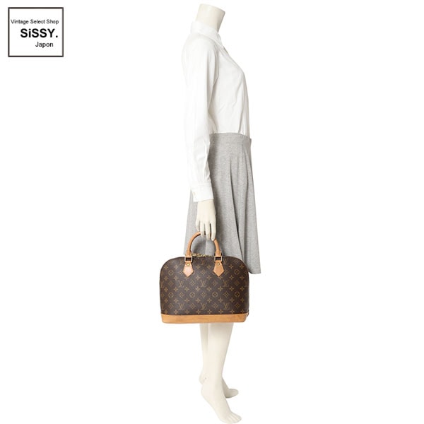 ■ルイ・ヴィトン■ アルマ モノグラム ハンドバッグ PVC レザー ブラウン M51130 【LOUIS VUITTON】