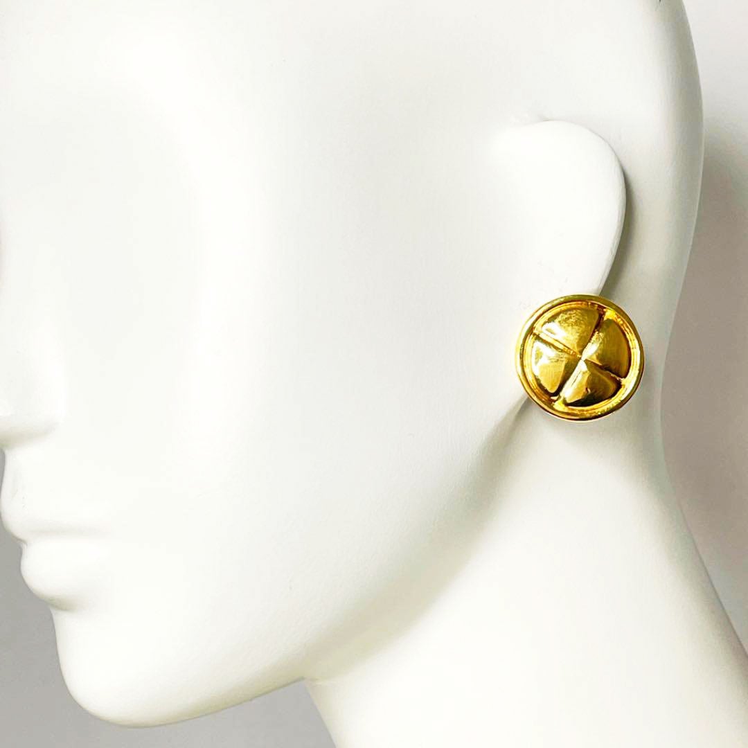 CHANEL シャネル イヤリング マトラッセ ゴールド ヴィンテージ