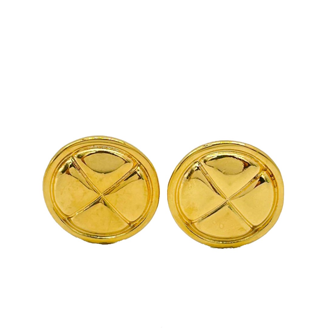 CHANEL シャネル イヤリング マトラッセ ゴールド ヴィンテージ