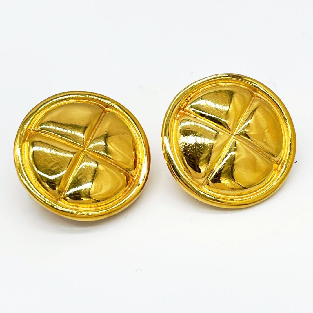 CHANEL シャネル イヤリング マトラッセ ゴールド ヴィンテージ