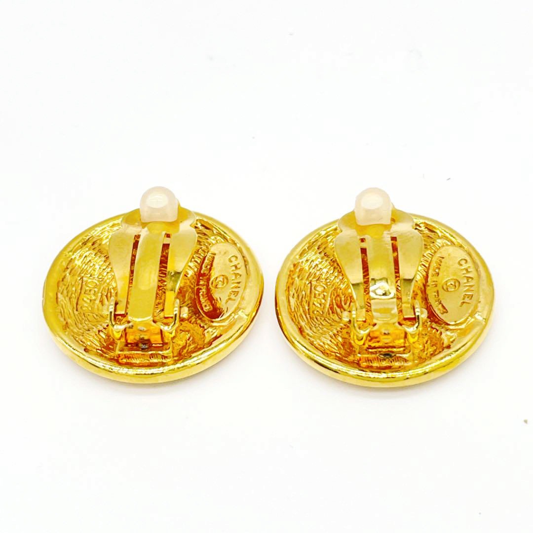 CHANEL シャネル イヤリング マトラッセ ゴールド ヴィンテージ