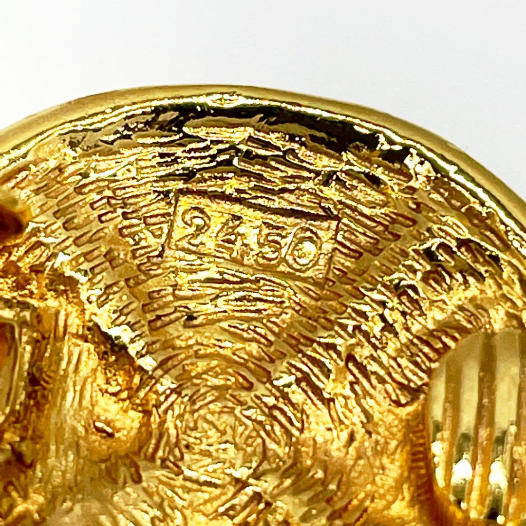 CHANEL シャネル イヤリング マトラッセ ゴールド ヴィンテージ