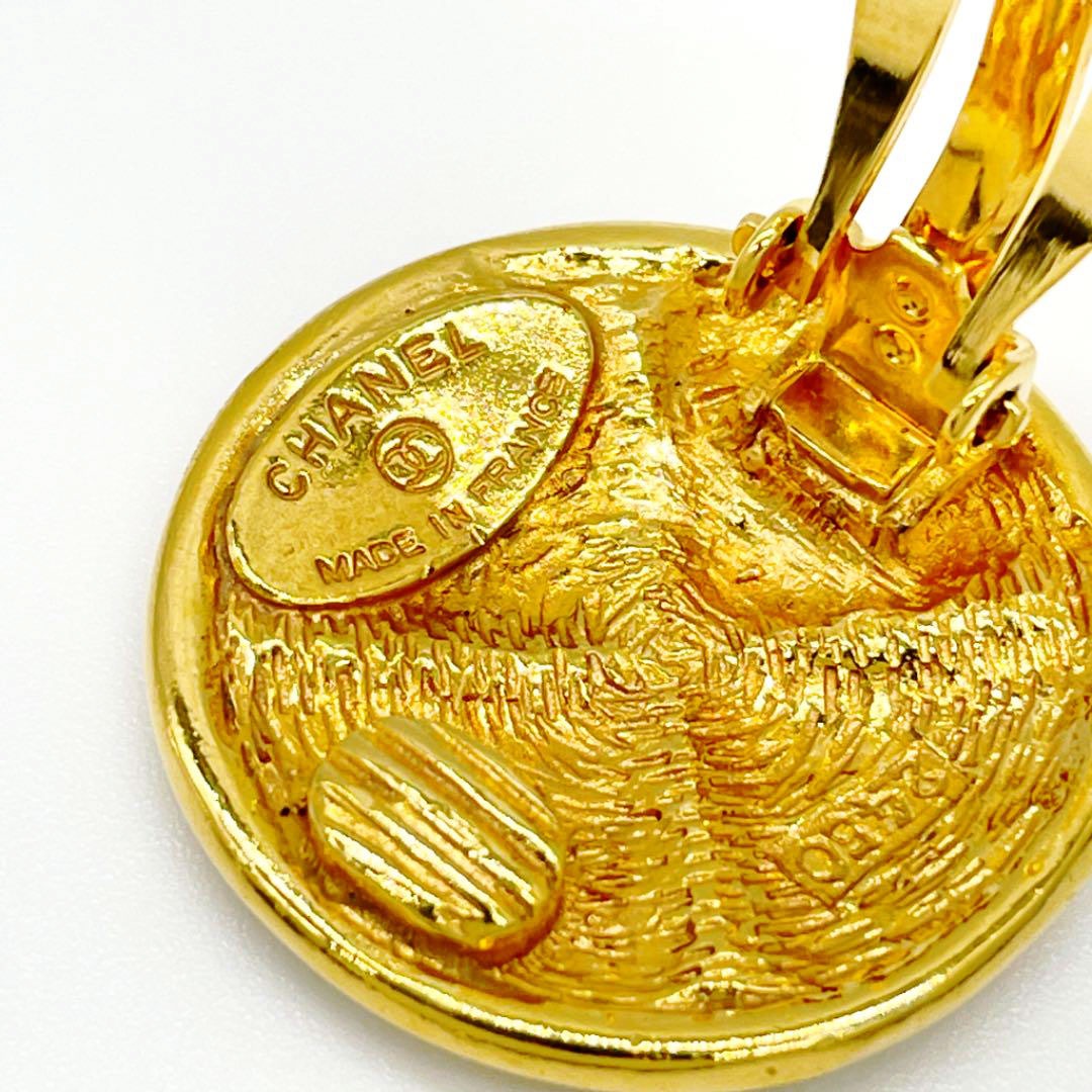 CHANEL シャネル イヤリング マトラッセ ゴールド ヴィンテージ