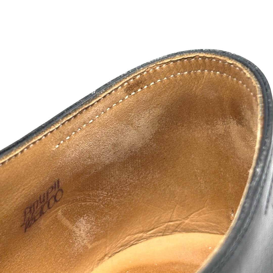 JOHN LOBB ジョンロブ ドレスシューズ 革靴 PHILIP2 カーフレザー/リザードレザー ブラック 7 1/2E(約26cm)