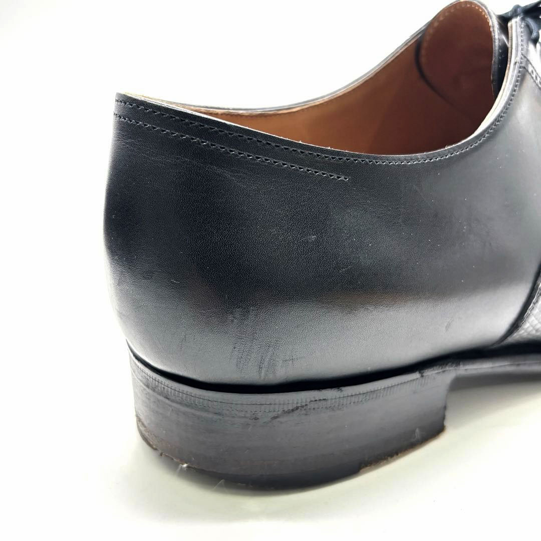 JOHN LOBB ジョンロブ ドレスシューズ 革靴 PHILIP2 カーフレザー/リザードレザー ブラック 7 1/2E(約26cm)